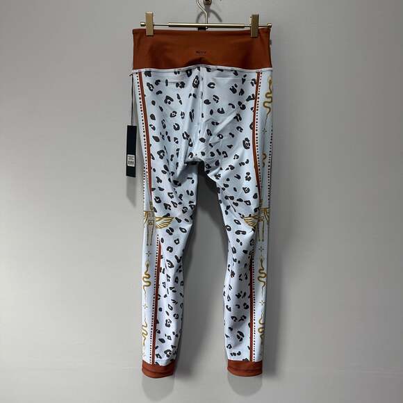 Wear It To Heart Reversible Bluestone High Waist Leggings, Sz L - Picture 10 of 13